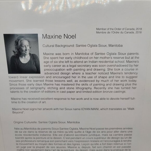 Sisters Of The Earth Print By Maxine Noel Sioux Name Ioyan Mani Matted Artwork - Picture 8 of 9